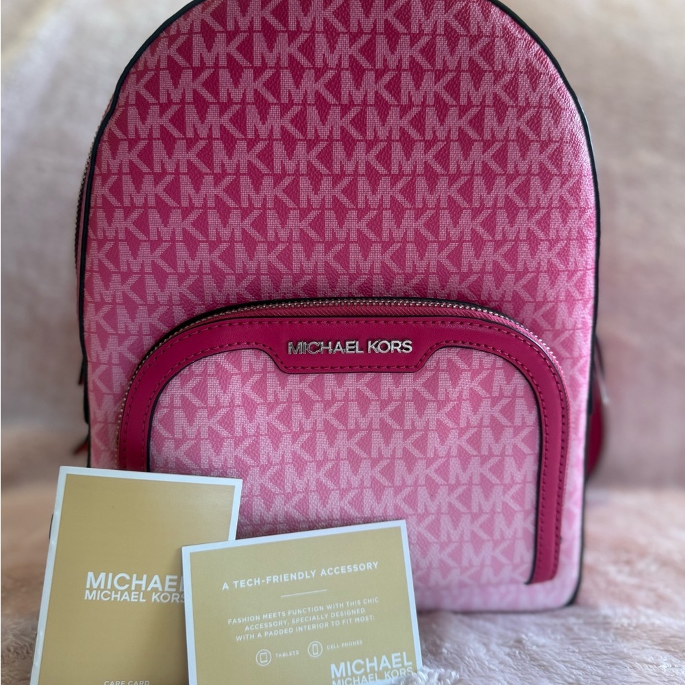 Michael Kors Jaycee Medium Ombré Signature Logo Backpack